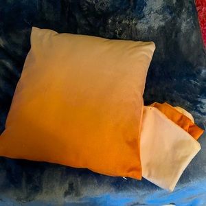 two pillow covers.